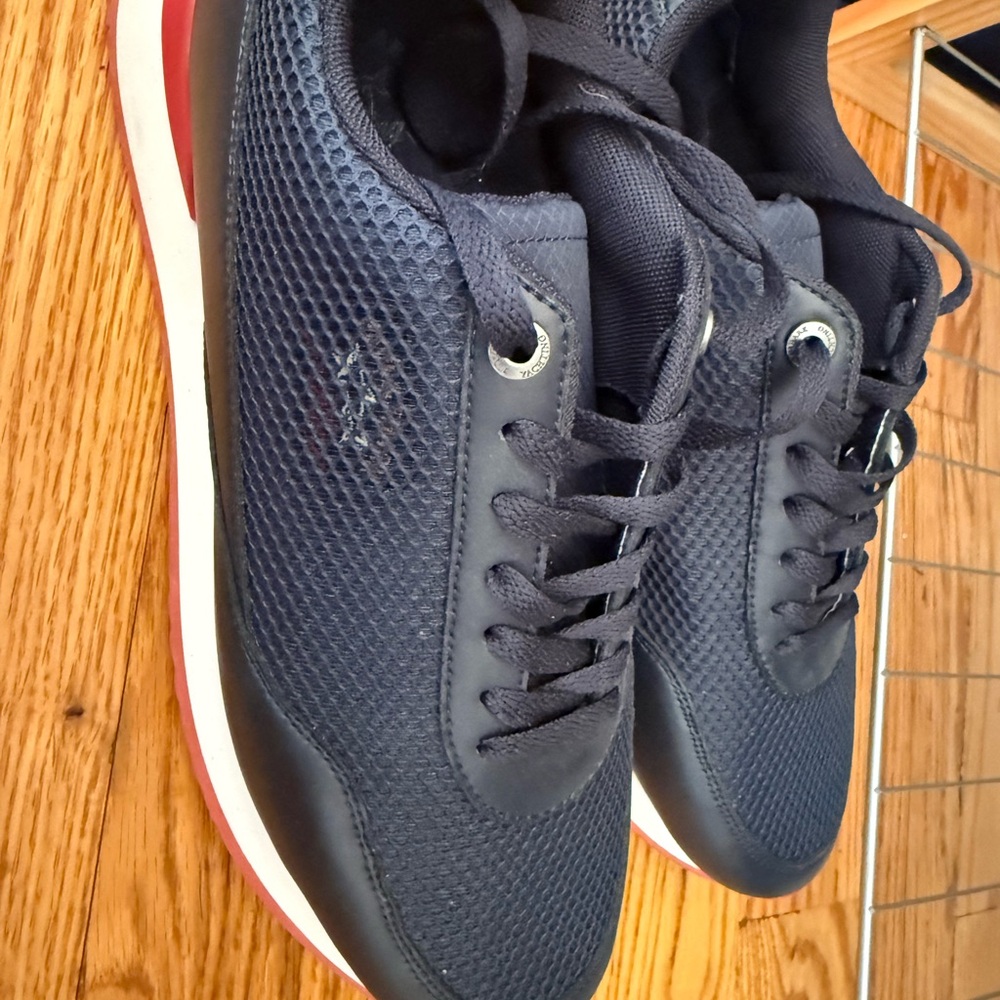 Paul & Shark Navy and Red Sneakers